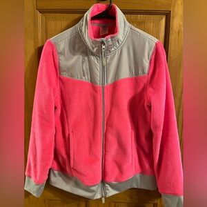 Athletic Works Women’s Size Medium Partially Reflective Pink Fleece Jacket